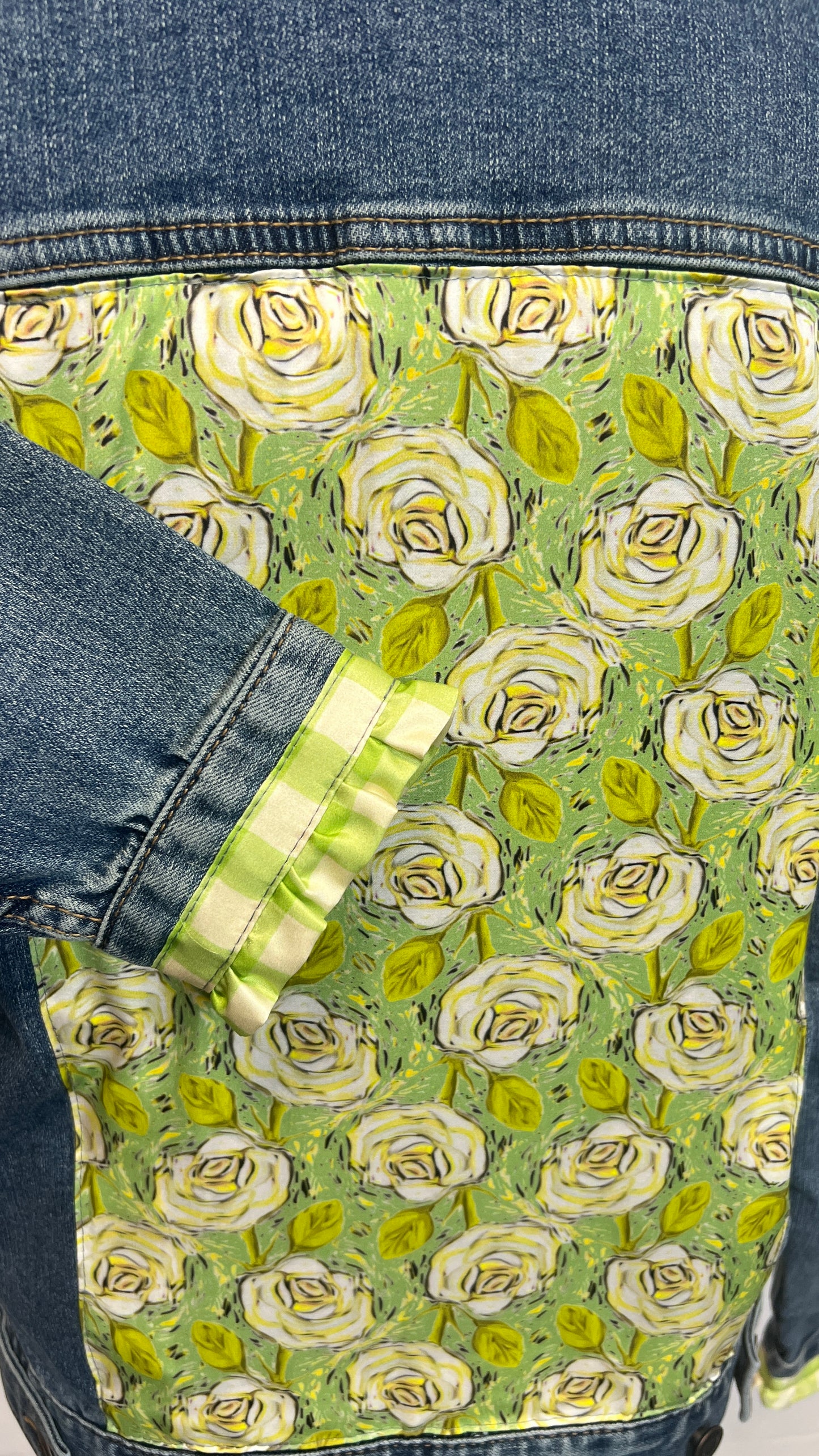 Sorority Green and White Rose