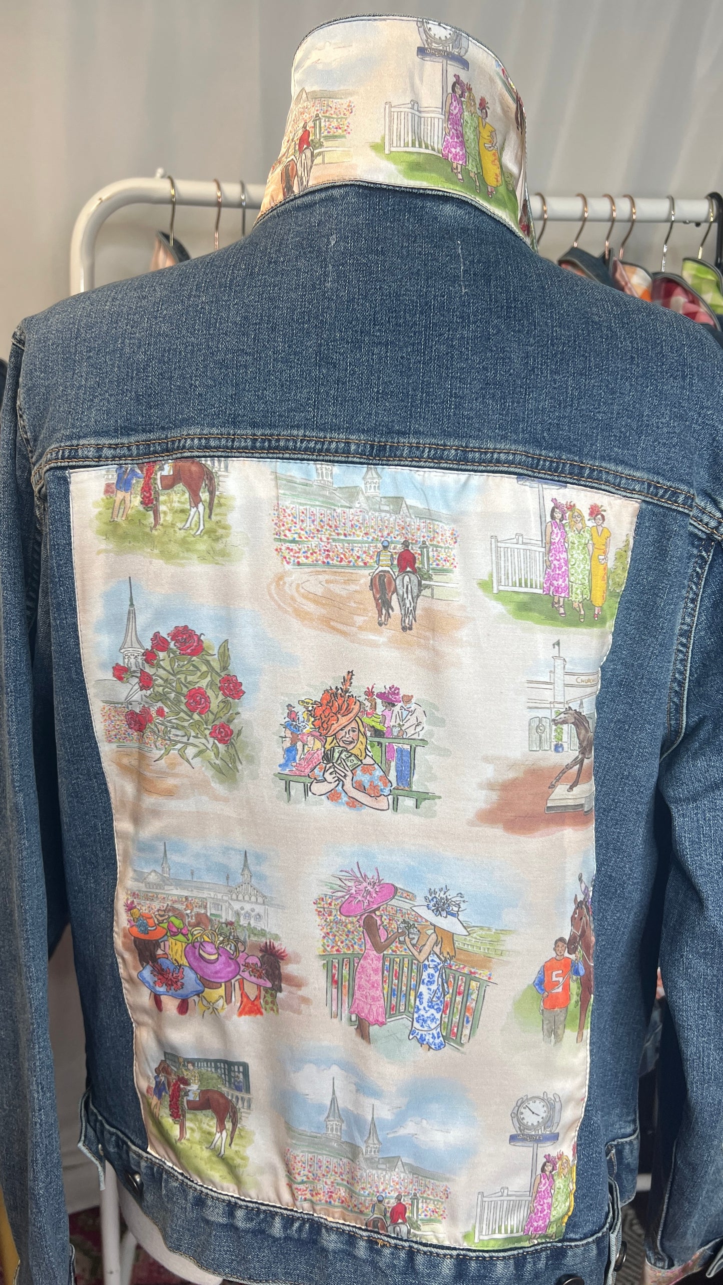 Kentucky Derby Fun- Tan Background