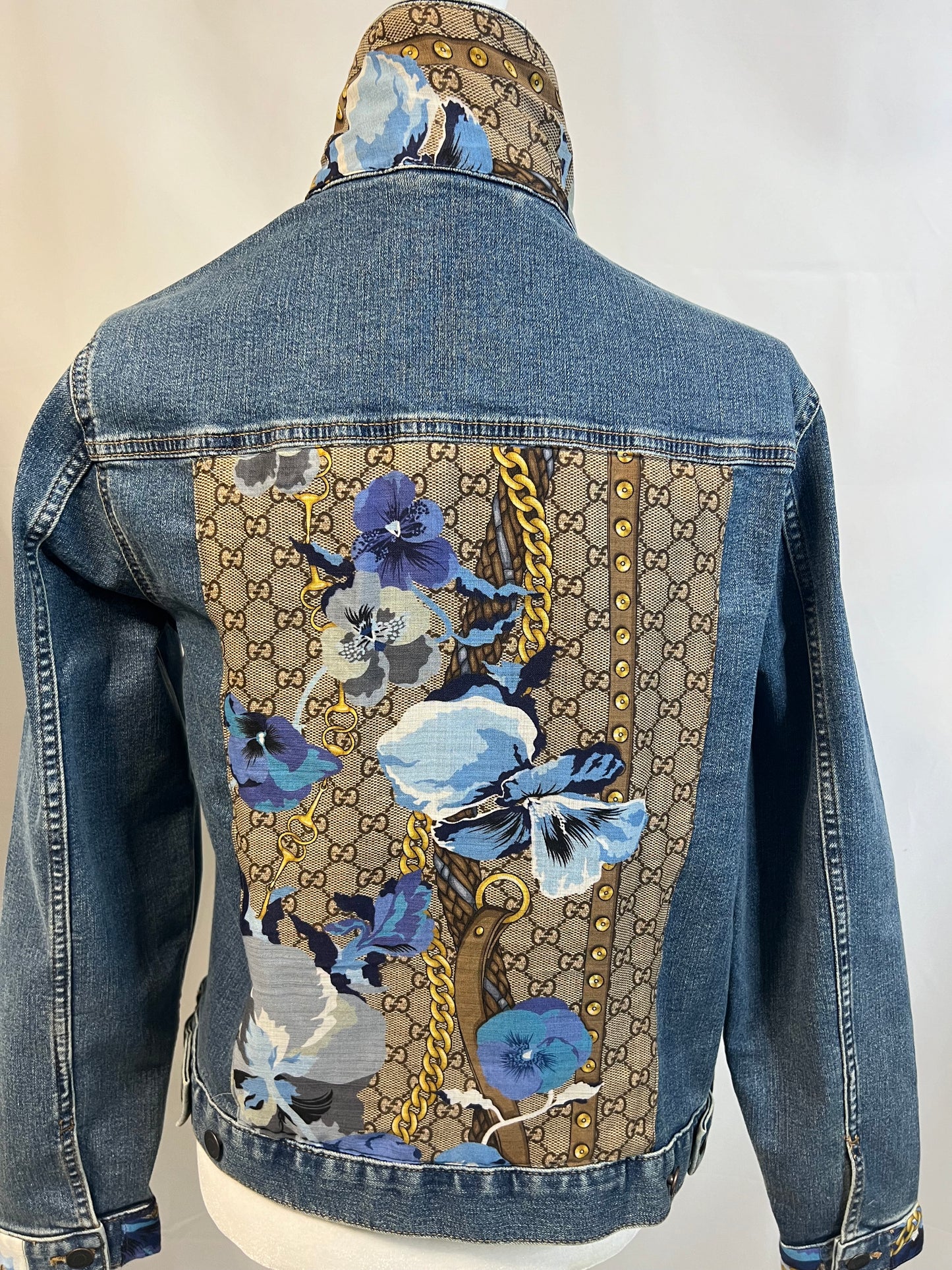 Pansy Blue Monogram Jacket