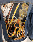 Black and Gold Equestrian Style Jacket