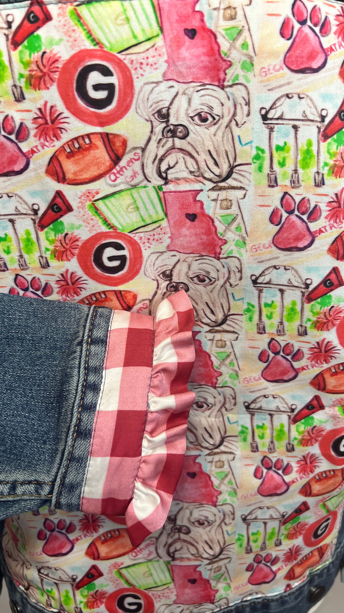Georgia Go Dawgs Denim Jacket