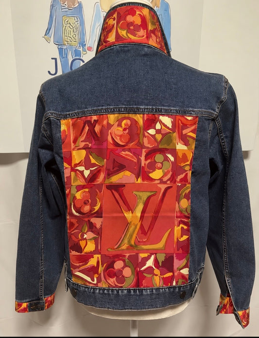 LV Jeweled Scarf Jacket