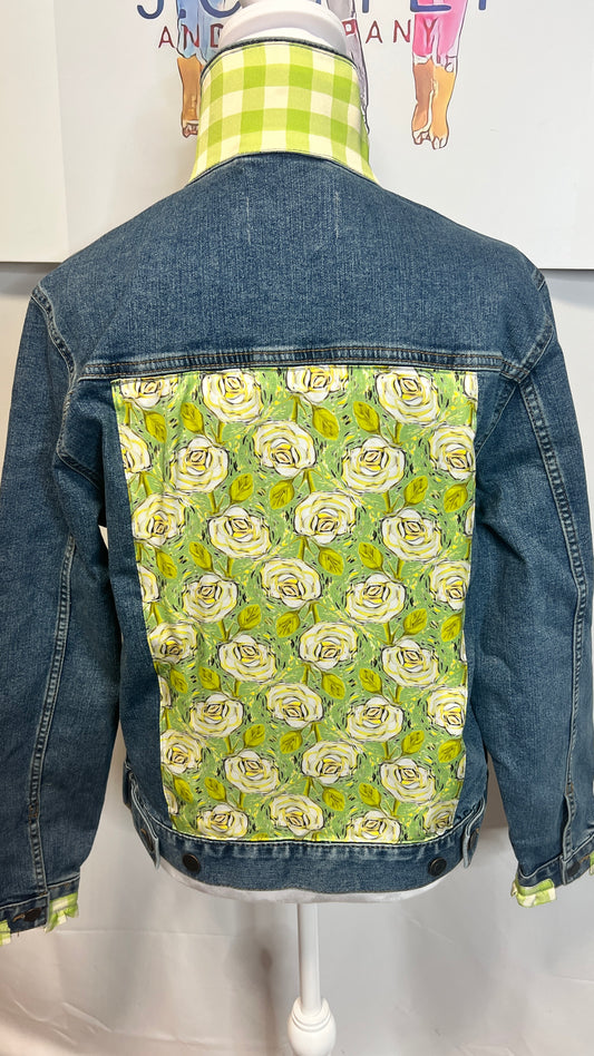 Sorority Green and White Rose