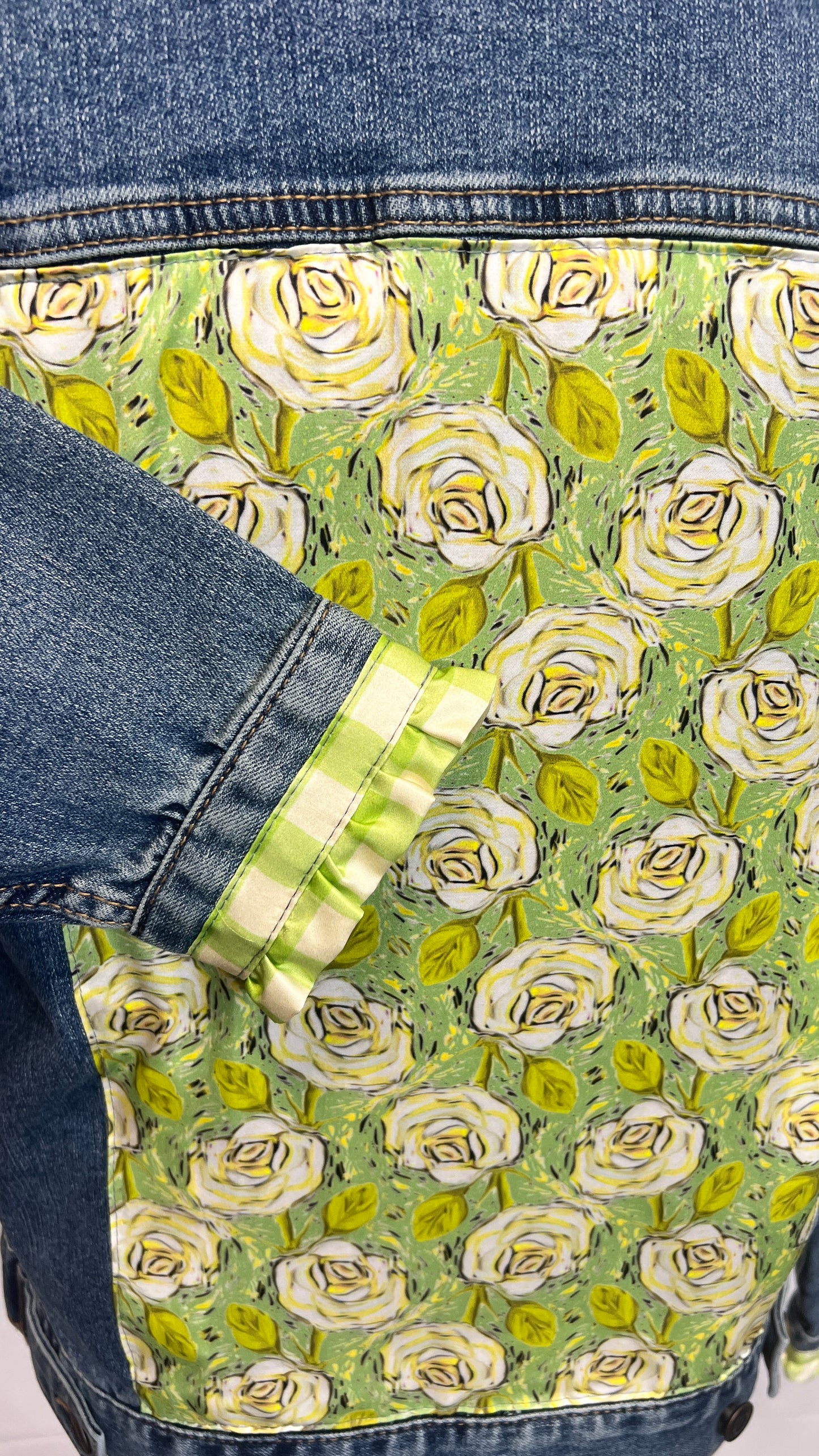 Sorority Green and White Rose