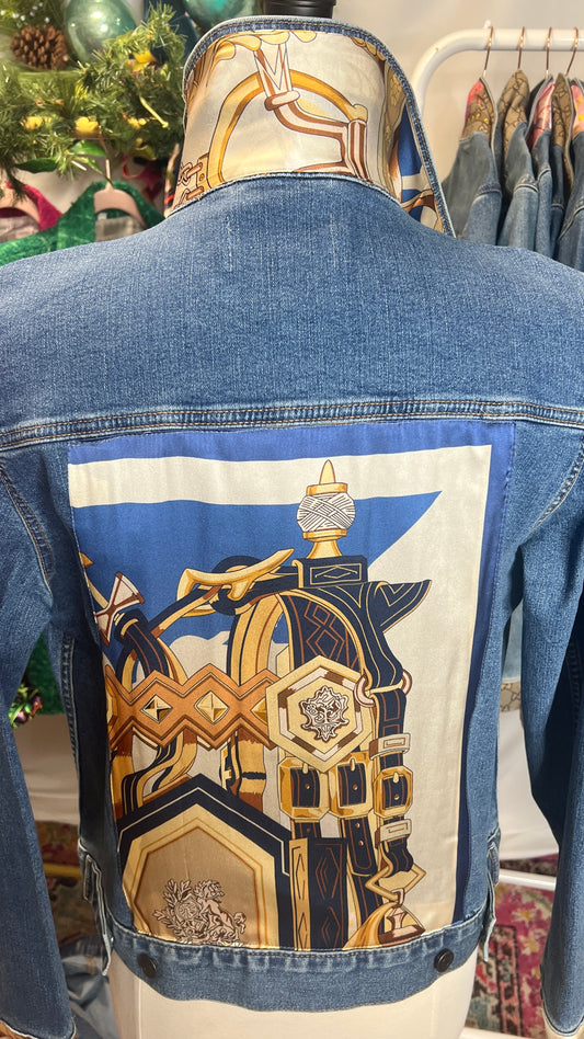 SALE Blue Navy Gold Size Small