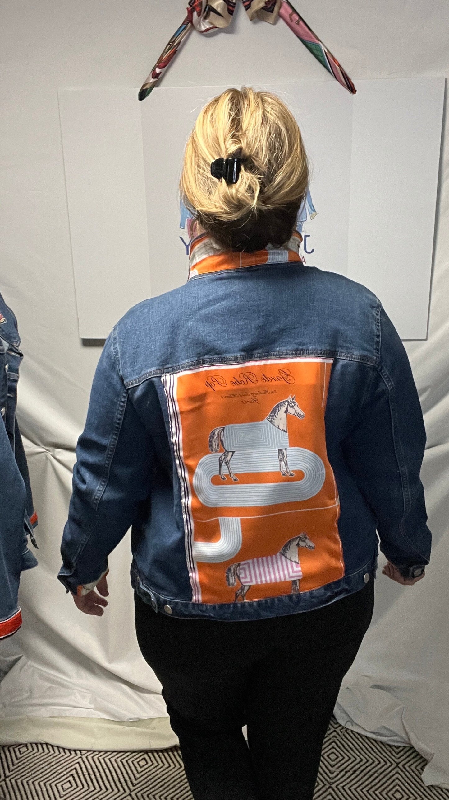 SALE Horse track silk jacket