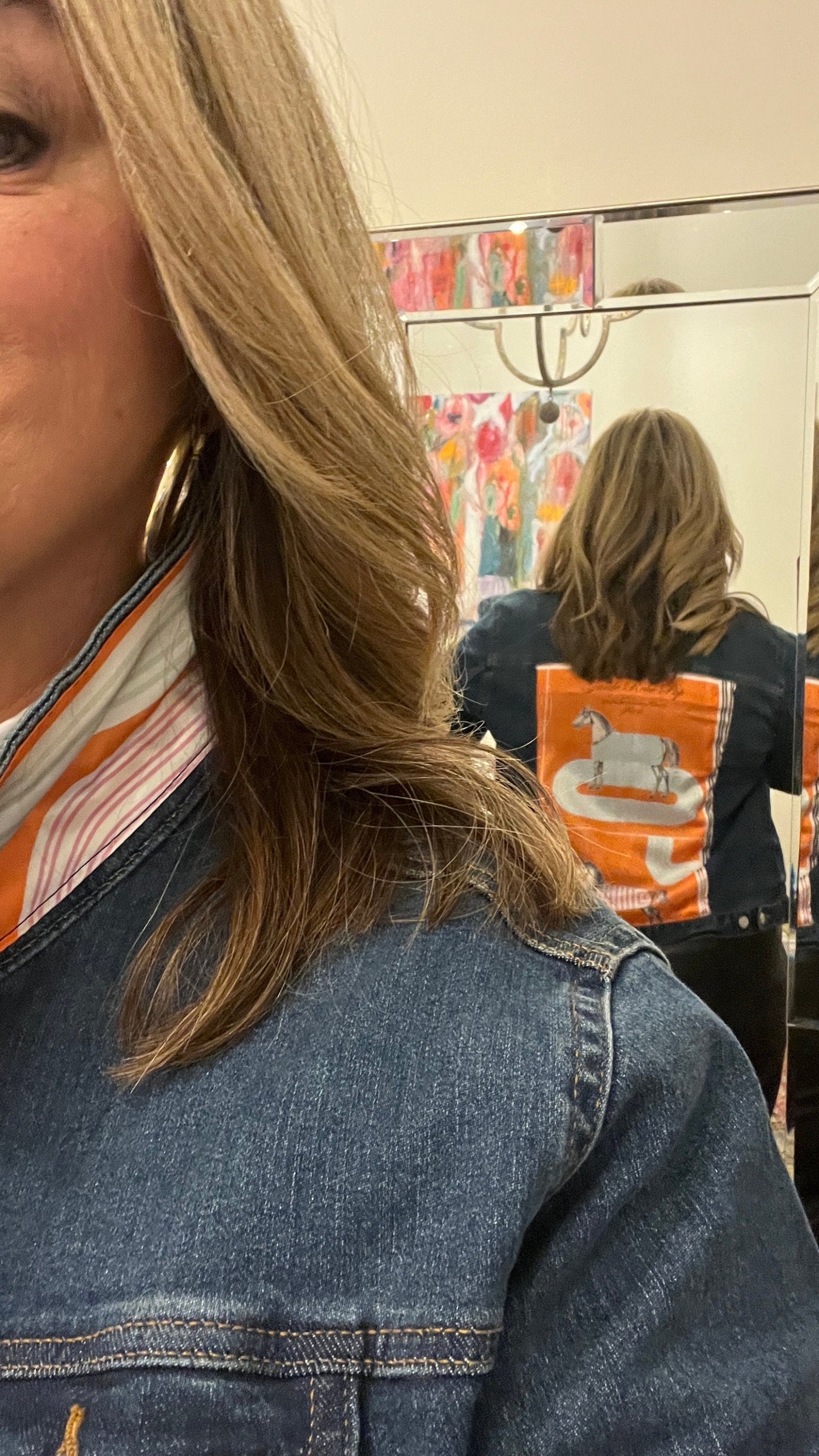 SALE Horse track silk jacket