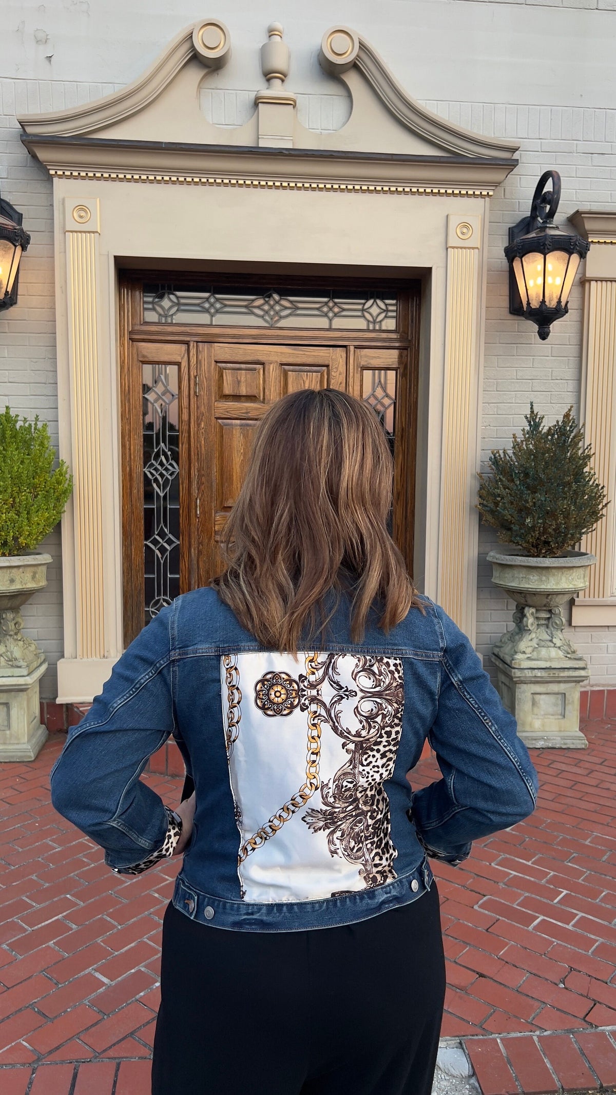 The Gilded Leopard | Embellished Denim Jacket