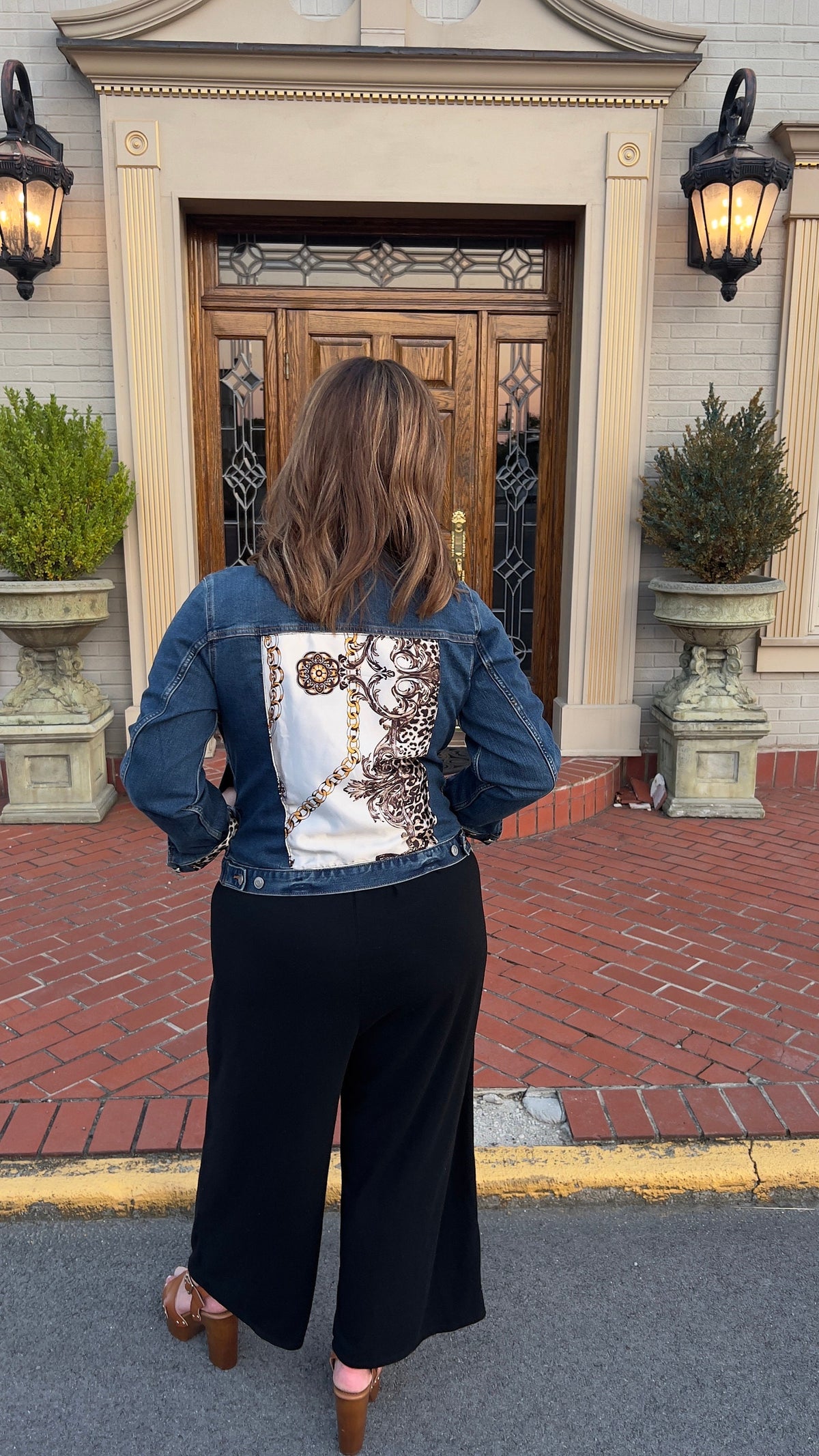 The Gilded Leopard | Embellished Denim Jacket