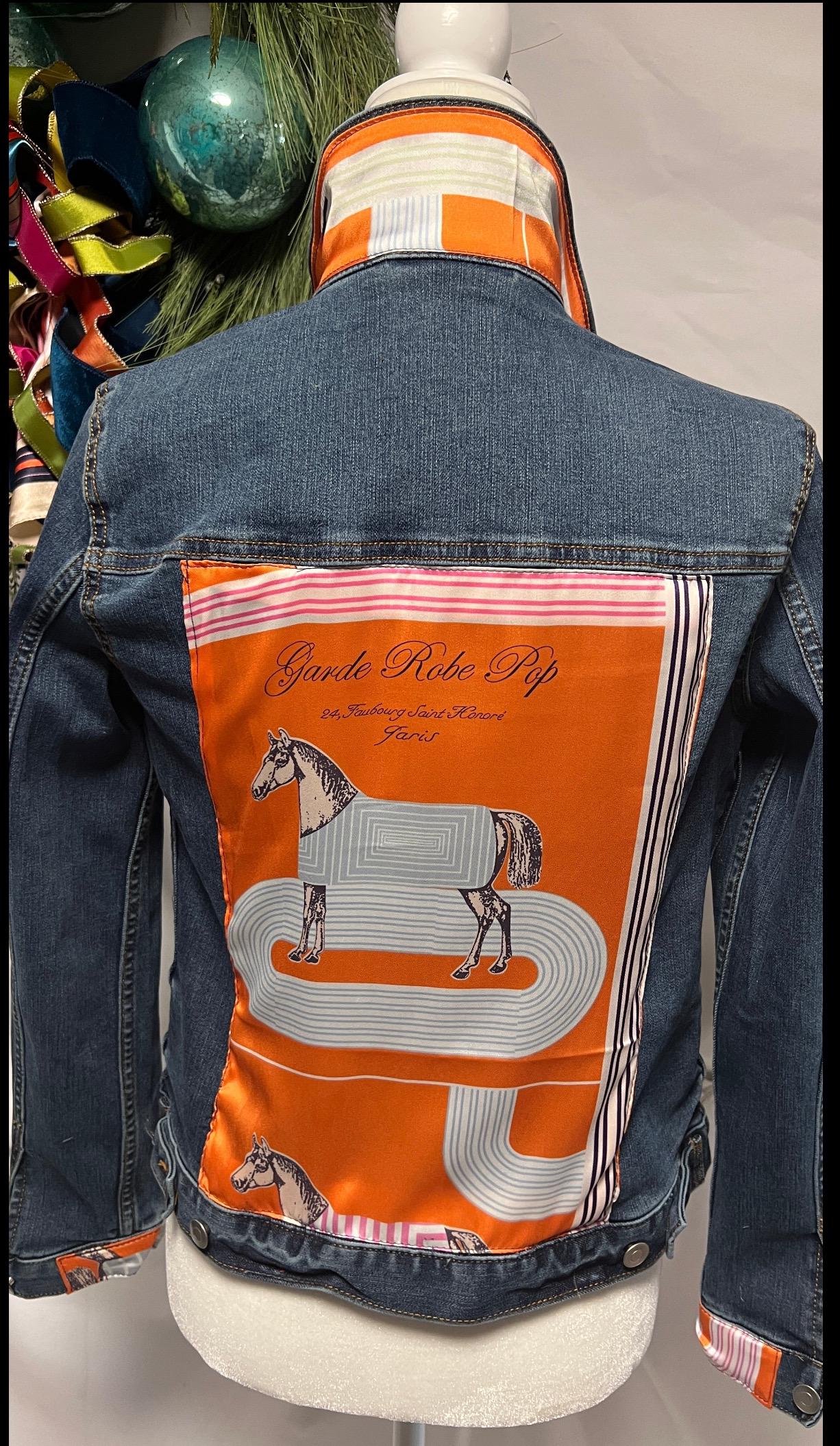 SALE Horse track silk jacket