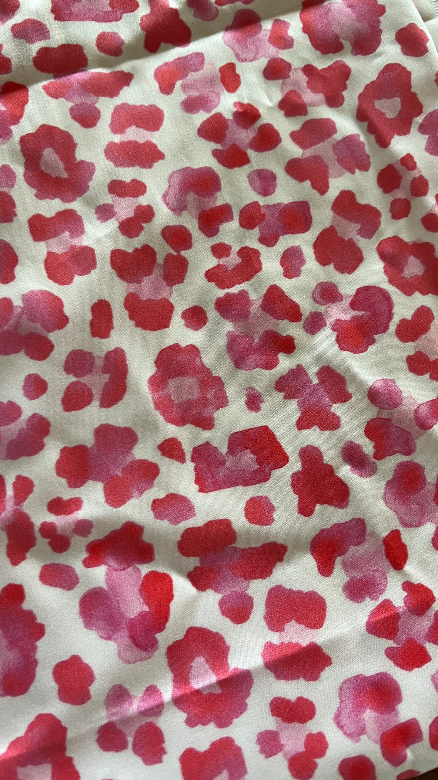 Pink and White Leopard Print on Denim Jacket