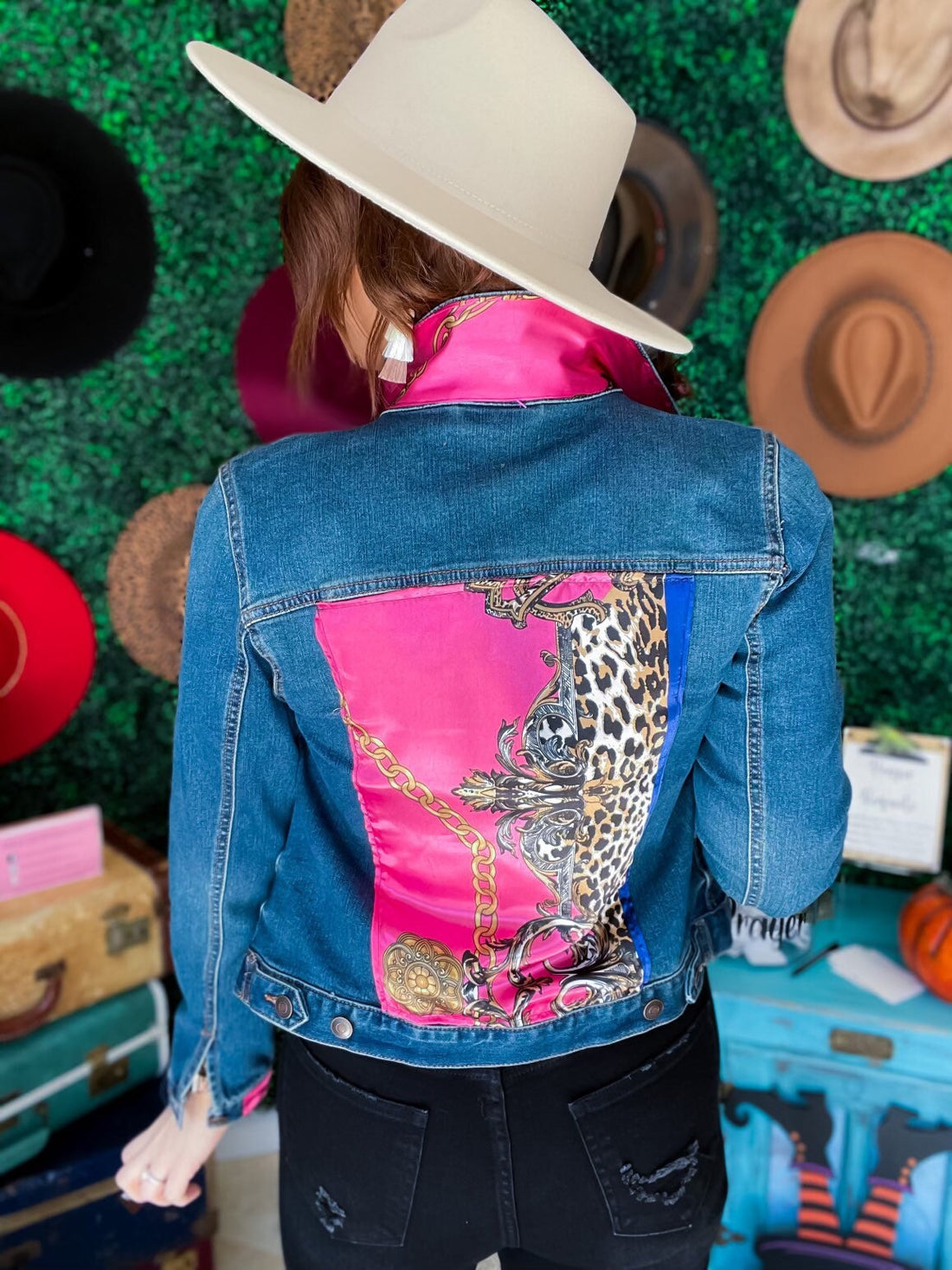 Hot Pink and Leopard Denim Jacket – J.Coffey and Company